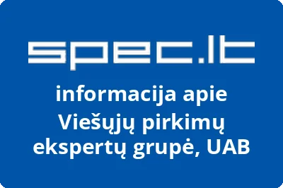 Viešųjų pirkimų ekspertų grupė, UAB