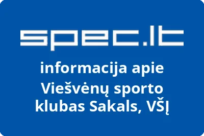 Viešvėnų sporto klubas Sakals, VŠĮ | spec.lt