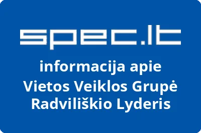 Vietos Veiklos Grupė Radviliškio Lyderis