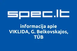 VIKLIDA, G. Belkovskajos, TŪB | spec.lt