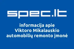 Viktoro Mikalauskio automobilių remonto įmonė | spec.lt