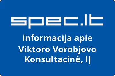 Viktoro Vorobjovo konsultacinė individuali įmonė