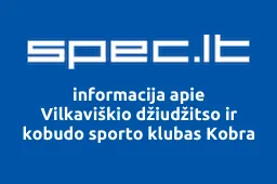 Vilkaviškio džiudžitso ir kobudo sporto klubas Kobra | spec.lt