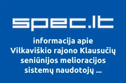 Vilkaviškio rajono Klausučių seniūnijos melioracijos sistemų naudotojų asociacija