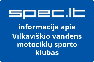 Vilkaviškio vandens motociklų sporto klubas | spec.lt