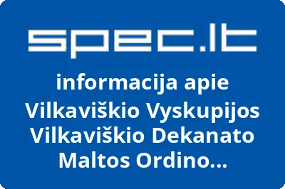 Vilkaviškio Vyskupijos Vilkaviškio dekanato Maltos ordino pagalbos tarnyba