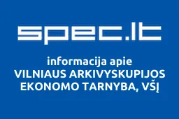 VILNIAUS ARKIVYSKUPIJOS EKONOMO TARNYBA, VŠĮ | spec.lt