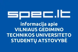 VILNIAUS GEDIMINO TECHNIKOS UNIVERSITETO STUDENTŲ ATSTOVYBĖ | spec.lt