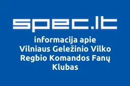 Vilniaus Geležinio Vilko Regbio Komandos Fanų Klubas | spec.lt