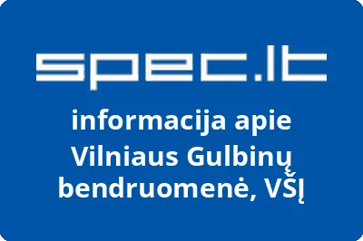 Vilniaus Gulbinų bendruomenė, VŠĮ | spec.lt