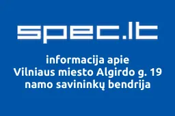 Vilniaus miesto Algirdo g. 19 namo savininkų bendrija iliustracija