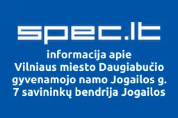 Vilniaus miesto Daugiabučio gyvenamojo namo Jogailos g. 7 savininkų bendrija Jogailos 7 | spec.lt
