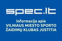 VILNIAUS MIESTO SPORTO ŽAIDIMŲ KLUBAS JUSTITIA iliustracija