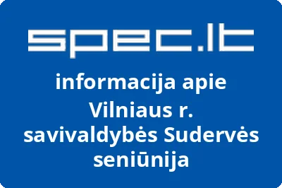 Vilniaus r. savivaldybės Sudervės seniūnija