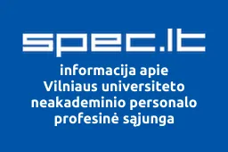 Vilniaus universiteto neakademinio personalo profesinė sąjunga | spec.lt