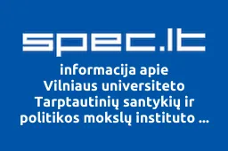 Vilniaus universiteto Tarptautinių santykių ir politikos mokslų instituto Alumni draugija | spec.lt