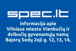 Vilniaus miesto Vienbučių ir dvibučių gyvenamųjų namų Bajorų Sodų 2oji g. 12, 13, 14, 15, 16, 17, 18, 19, 20, 21, 22, 23, 24, 25, 25A, 26, 28, 30, 32, 34, 35, 36, 37, 38 savininkų bendrija Bajorų perlas iliustracija