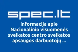 Nacionalinio visuomenės sveikatos centro sveikatos apsaugos darbuotojų profesinė sąjunga | spec.lt