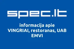 VINGRIAI, restoranas, UAB EMVI | spec.lt