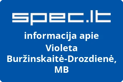 Violeta BuržinskaitėDrozdienė, MB