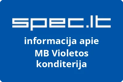 Violetos konditerija, MB | spec.lt