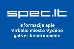 Virbalio miesto Vydūno gatvės bendruomenė | spec.lt