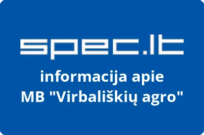 Virbališkių agro, MB | spec.lt