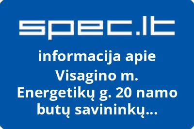 Visagino m. Energetikų g. 20 namo butų savininkų bendrija