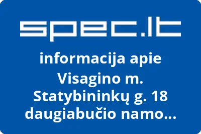 Visagino m. Statybininkų g. 18 daugiabučio namo butų savininkų bendrija