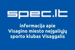 Visagino miesto neįgaliųjų sporto klubas Visaggalis iliustracija