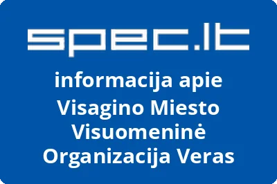 Visagino Miesto Visuomeninė Organizacija Veras