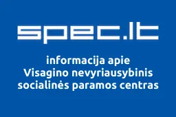 Visagino nevyriausybinis socialinės paramos centras | spec.lt