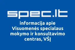 Visuomenės specialaus mokymo ir konsultavimo centras, VŠĮ | spec.lt