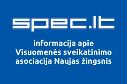 Visuomenės sveikatinimo asociacija Naujas žingsnis iliustracija