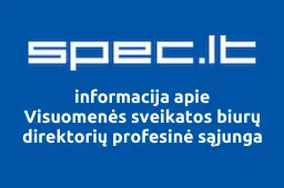 Visuomenės sveikatos biurų direktorių profesinė sąjunga | spec.lt