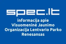 Visuomeninė Jaunimo Organizacija Lentvario Parko Renesansas iliustracija