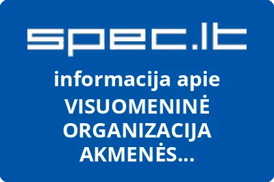 VISUOMENINĖ ORGANIZACIJA AKMENĖS BENDRUOMENĖ | spec.lt