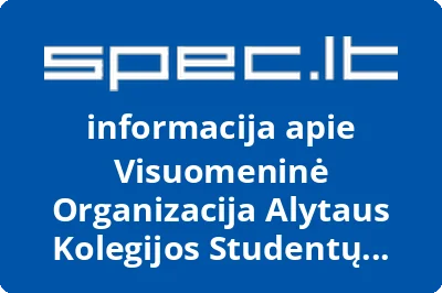 Visuomeninė organizacija Alytaus kolegijos studentų atstovybė