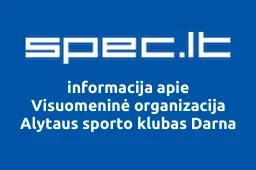 Visuomeninė organizacija Alytaus sporto klubas Darna | spec.lt