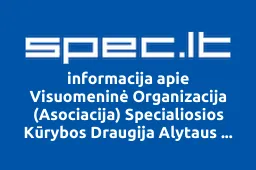 Visuomeninė Organizacija (Asociacija) Specialiosios Kūrybos Draugija Alytaus Guboja iliustracija