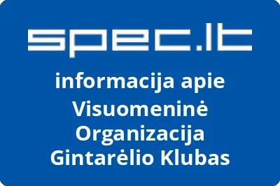 Visuomeninė organizacija Gintarėlio klubas