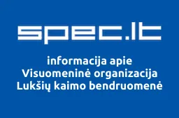Visuomeninė organizacija Lukšių kaimo bendruomenė iliustracija