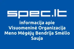 Visuomeninė Organizacija Meno Mėgėjų Bendrija Smėlio Sauja | spec.lt