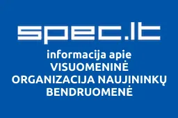 VISUOMENINĖ ORGANIZACIJA NAUJININKŲ BENDRUOMENĖ | spec.lt