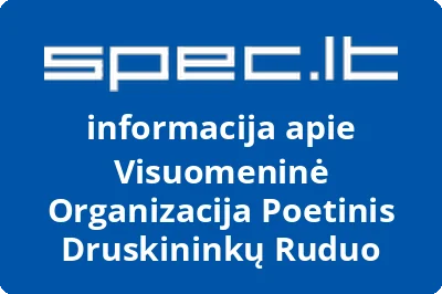 Visuomeninė organizacija Poetinis Druskininkų ruduo