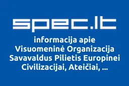 Visuomeninė Organizacija Savavaldus Pilietis Europinei Civilizacijai, Ateičiai, Santarvei | spec.lt