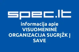 VISUOMENINĖ ORGANIZACIJA SUGRĮŽK Į SAVE | spec.lt