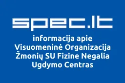 Visuomeninė Organizacija Žmonių SU Fizine Negalia Ugdymo Centras | spec.lt