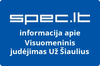 Visuomeninis judėjimas Už Šiaulius