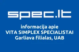 VITA SIMPLEX SPECIALISTAI Garliava filialas, UAB | spec.lt
